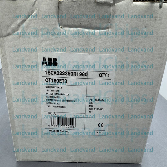 ABB OT160ET3 REPLACE OT160E3 Disconnect Switch -Missing Handle