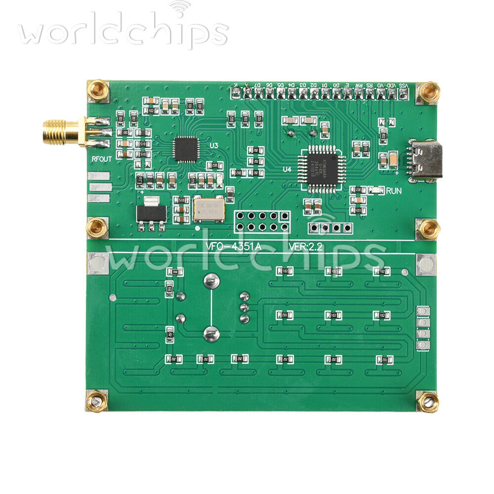 Type-C ADF4351 RF Signal Source 35MHz to 4000MHz Digital Signal Generator SMA
