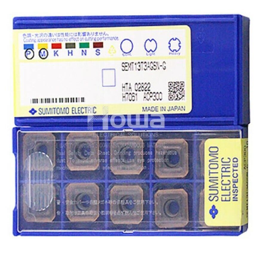 10pcs/Box Sumitomo SEMT13T3AGSN-G ACP300 Milling Blade Carbide Inserts