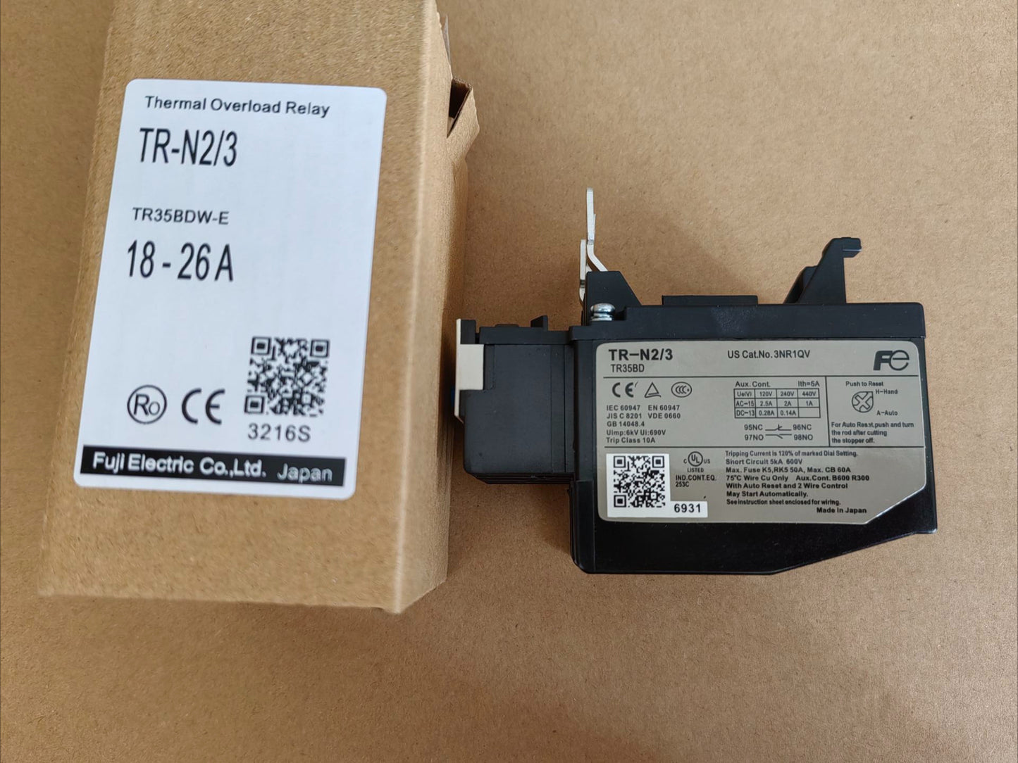 1PC FUJI TR-N2/3 Thermal Overload Relay 18-26A