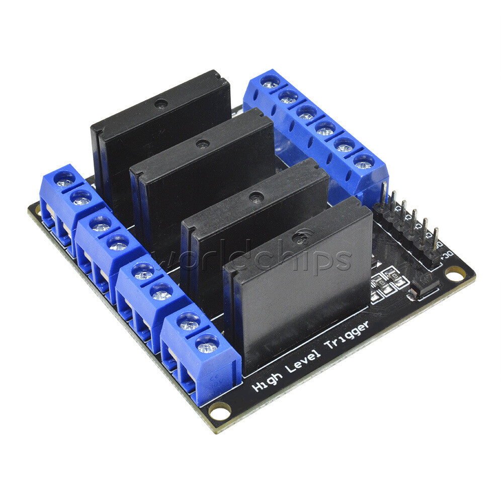 2PCS 5V 4 Channel OMRON SSR G3MB-202P Solid State Relay Module w/ Resistive Fuse
