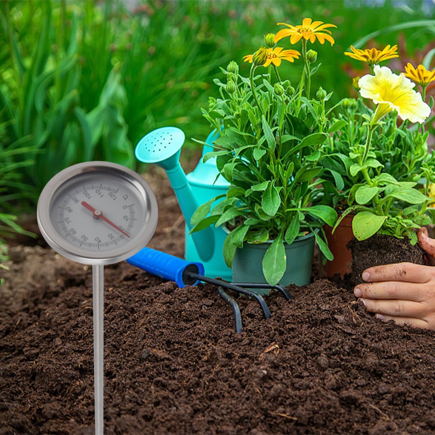 Compost Thermometer With 19 7 Inch Probe For Accurate Soil Temperature