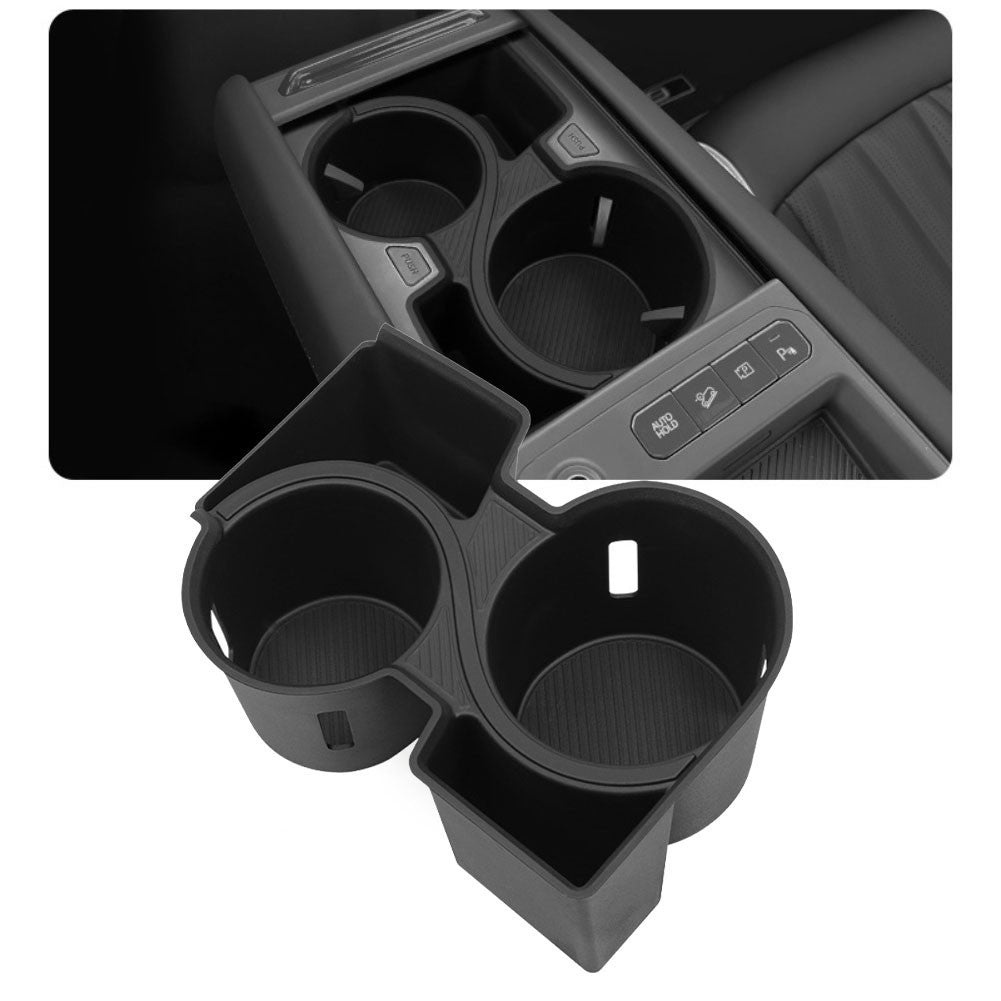 For Kia For EV9 2024 2025 Center Console Storage Organizer Tray Black TPE
