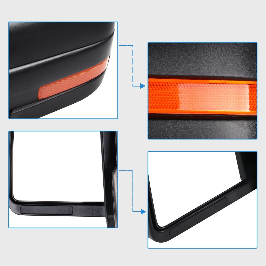 Passenger Side Power Heated Tow Mirror For 2004-2014 Ford F150 F-150 Pickup