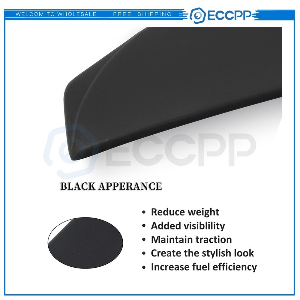 Rear Window Roof Wing Spoiler Visor Fits 2004-2009 BMW E60 A-C Style Lightweight