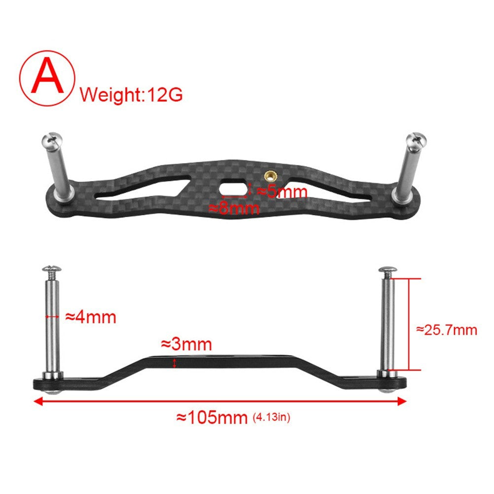 High Quality Carbon Fiber Baitcasting Reel Handle for Superior Durability