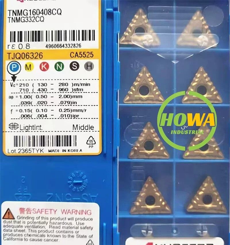 10pcs/Box  Kyocera TNMG160408-CQ TNMG160408CQ CA5525 TNMG332CQ Carbide Insert