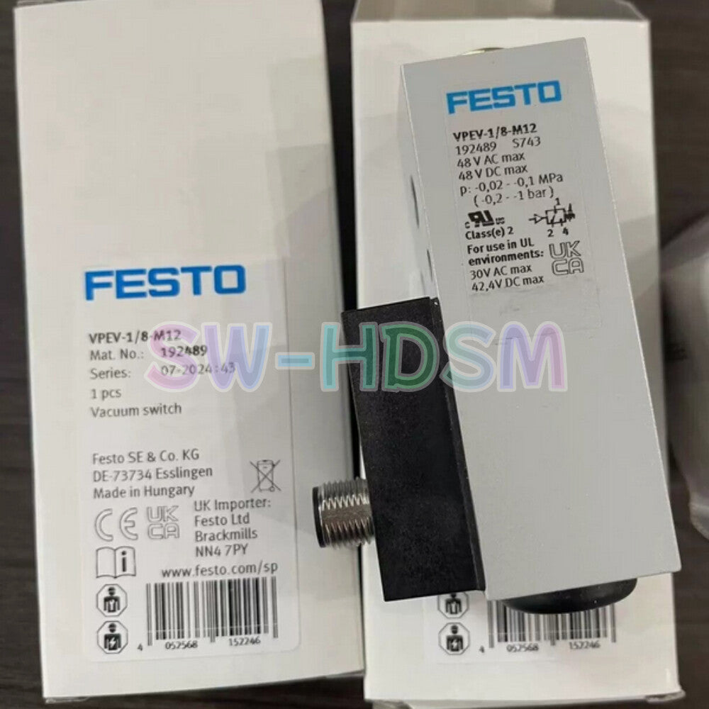 1PCS  FESTO 192489 VPEV-1/8-M12 Pressure Switch Freight Free