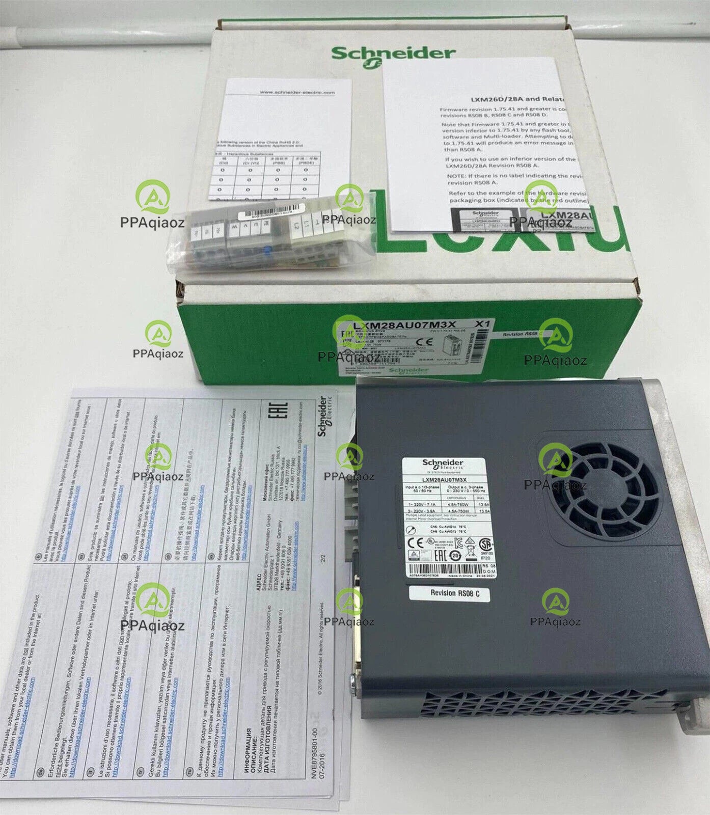 SCHNEIDER   LXM28AU07M3X  AC SERVO DRIVE 750W  .