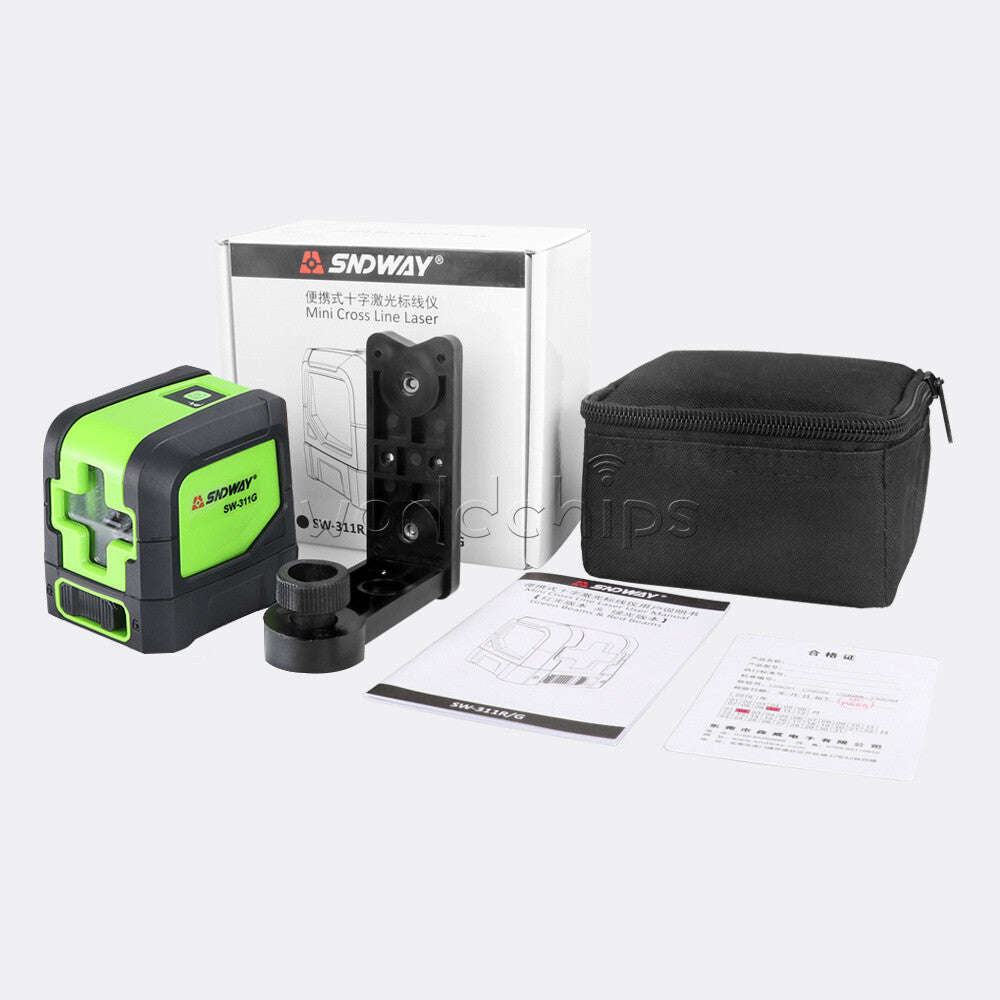Cross Line Laser Level DIY Laser Level Self Leveling Green/Red Beam measure