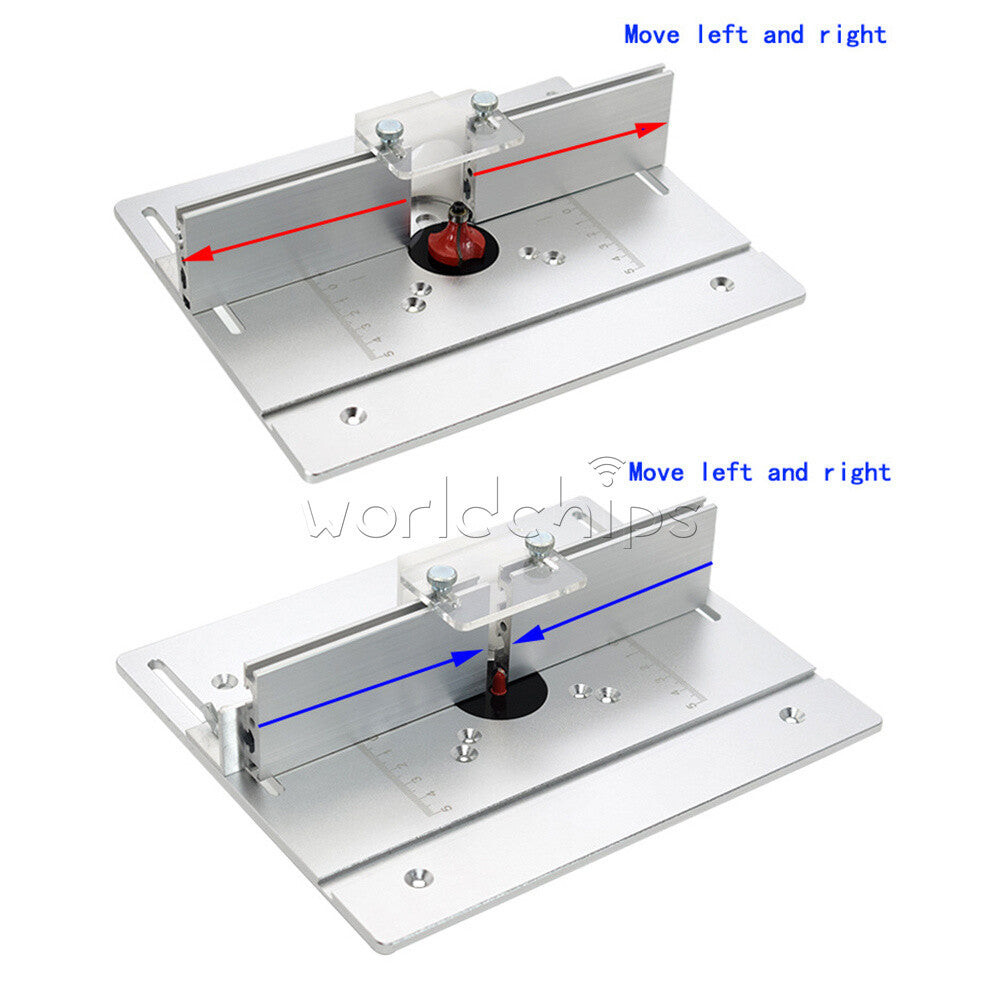 Router Table Insert Plate Woodworking Benches Aluminum Profile Fence Brackets