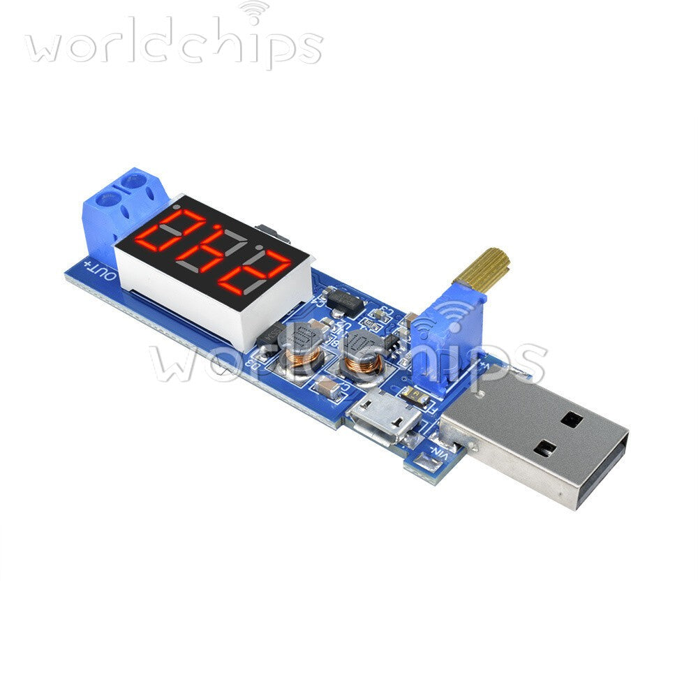 5PCS 5V to 1.2V~24V DC-DC USB Step-UP Step-Down Converter Power Supply Module