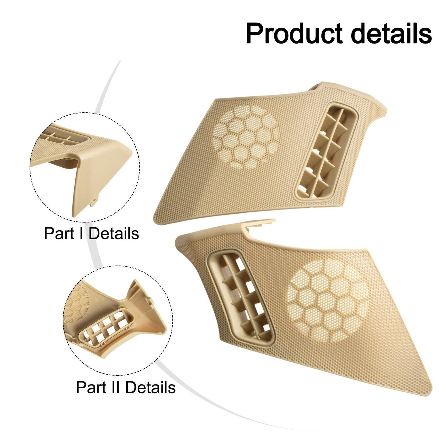 Beige Speaker Cover for Mercedes E Class W210 1996 2003 Left & Right Set