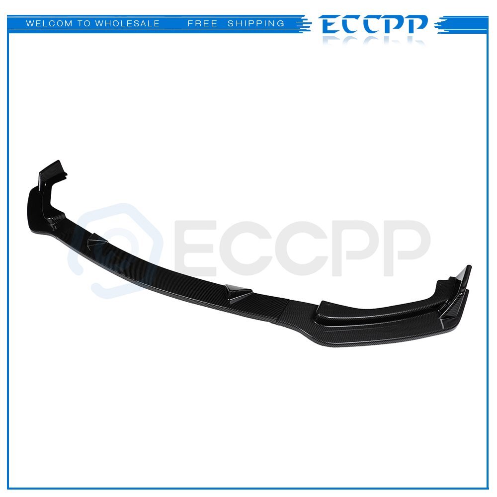 Fit For 14-17 Infiniti Q50 Base Premium Carbon Look Front Bumper Body Kit Lip
