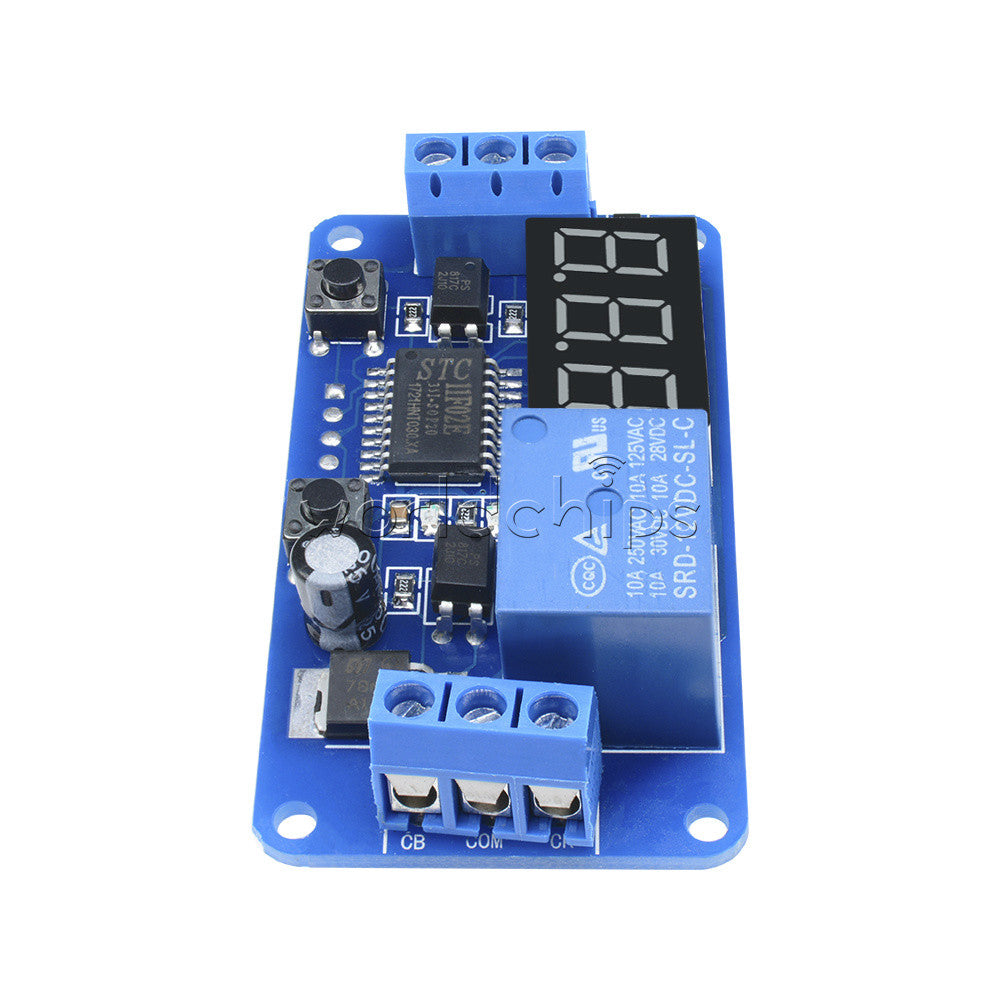 5PCS DC 12V LED Display Digital Delay Timer Control Switch Module PLC Automation
