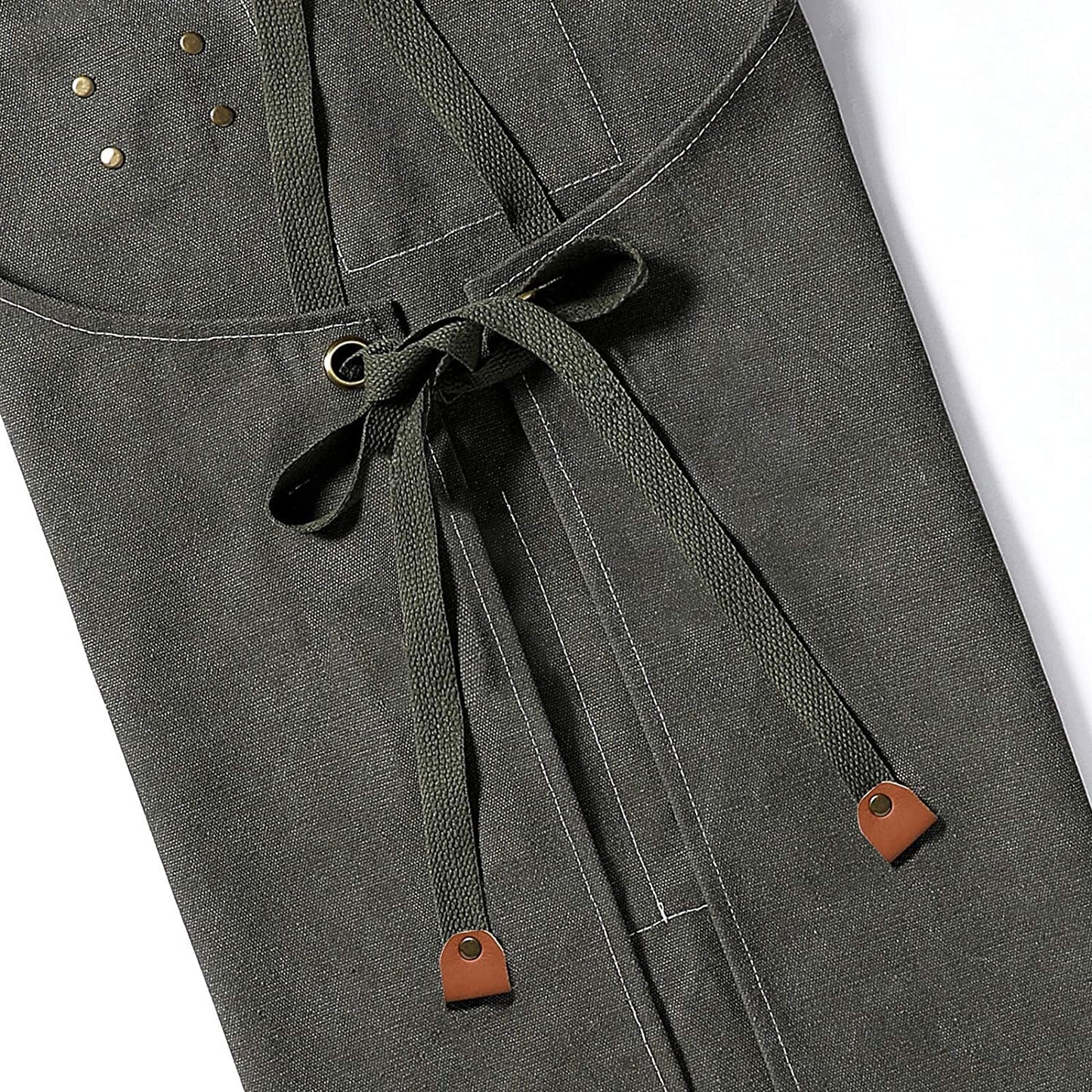Chef Aprons for Men Women with Large Pockets, Cotton Canvas Cross Back Heavy Dut