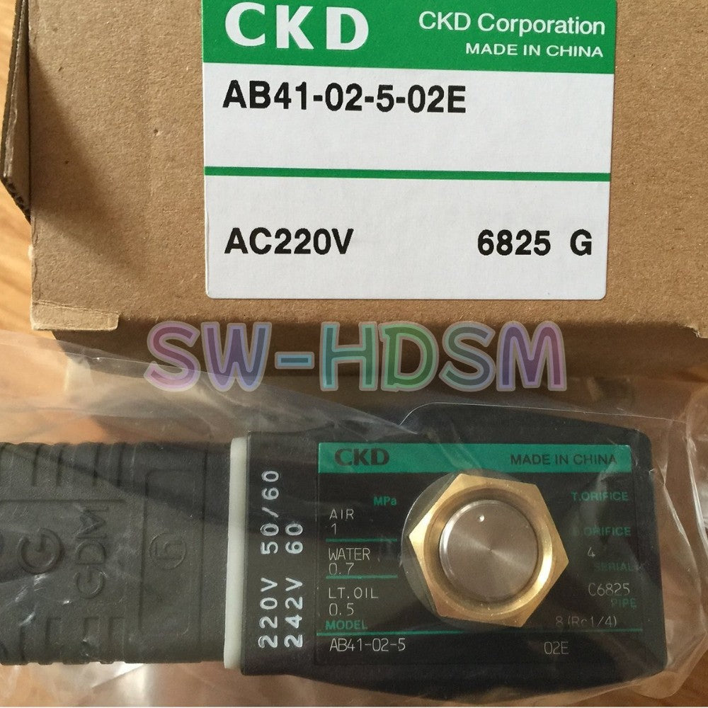 1PCS  for CKD AB41-02-5-02E AC220V Solenoid Valve Freight Free