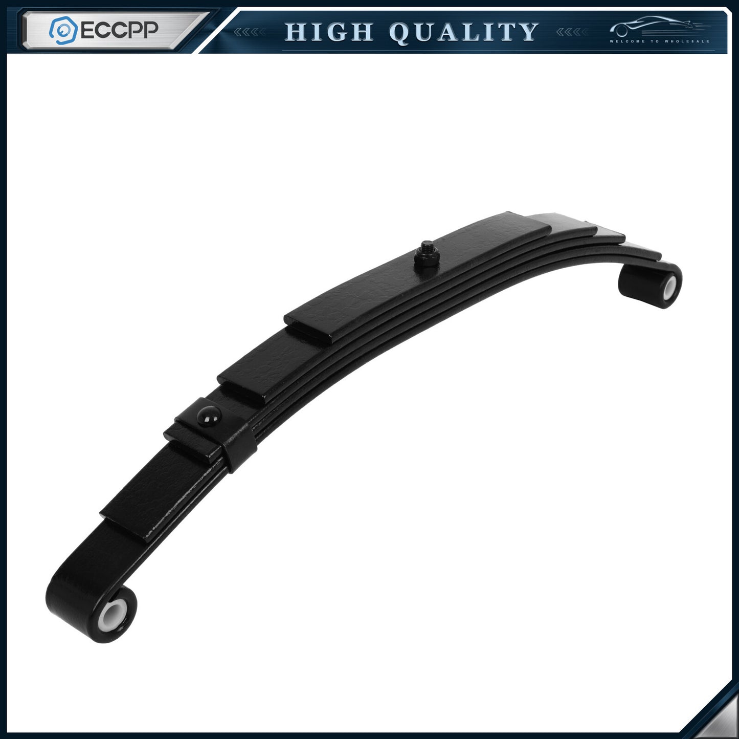 ECCPP Utility Trailer Leaf Spring 5 Leaf Eye/Eye 25" Length 2,500lbs Capacity