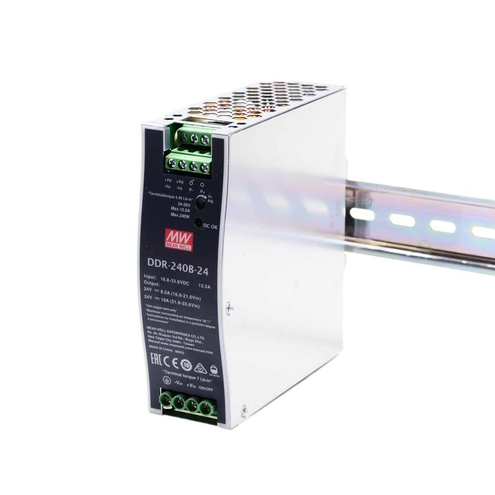 1pcs MEAN WELL DDR-240B-24 Rail Switching Power Supply 24V 10A 240AW