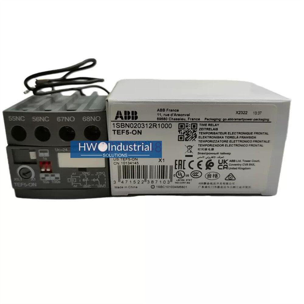 1/pieces  ABB Power-on Delay Head TEF5-ON Contactor Timer Module