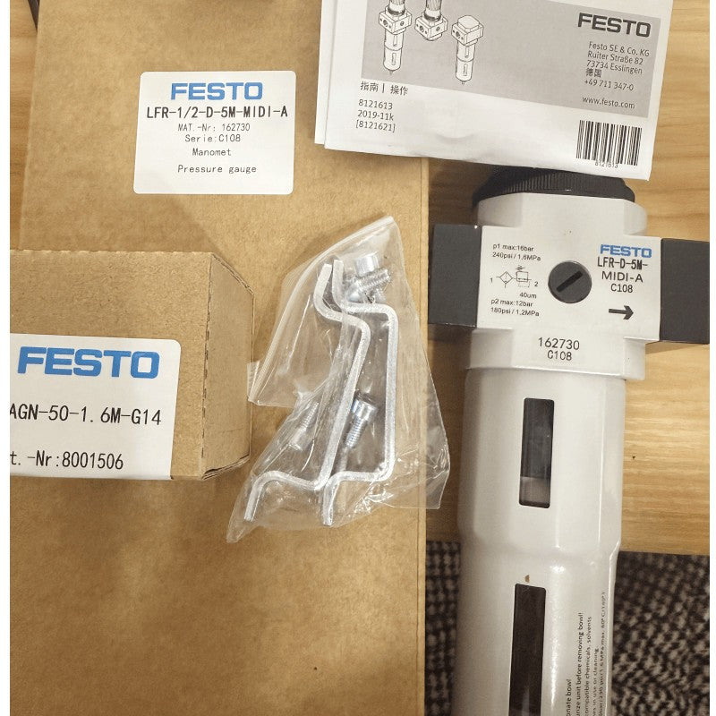 1PC For Festo LFR-1/2-D-5M-MIDI-A 162730 Filter Pressure Reducing Valve