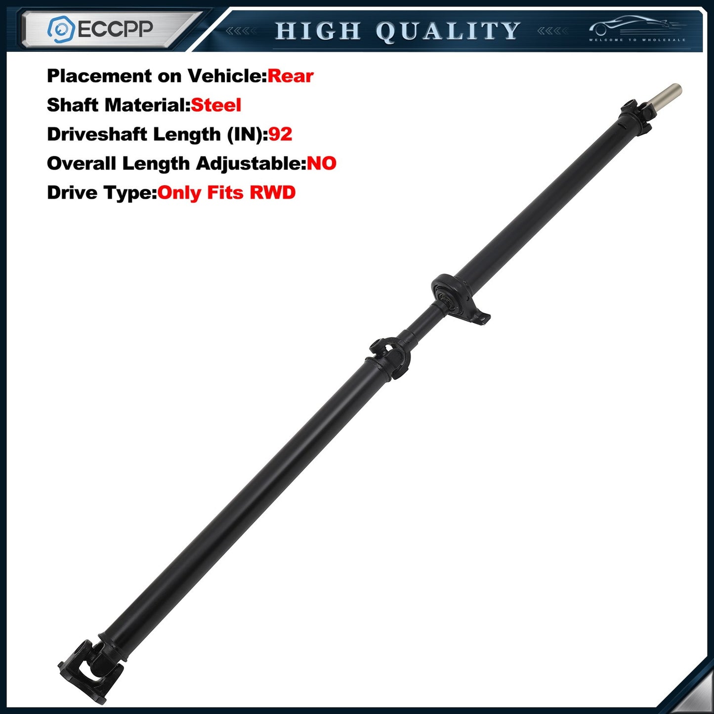ECCPP Rear Driveshaft Assembly For Ford F-150 XL Standard Cab Pickup 2-Door AWD