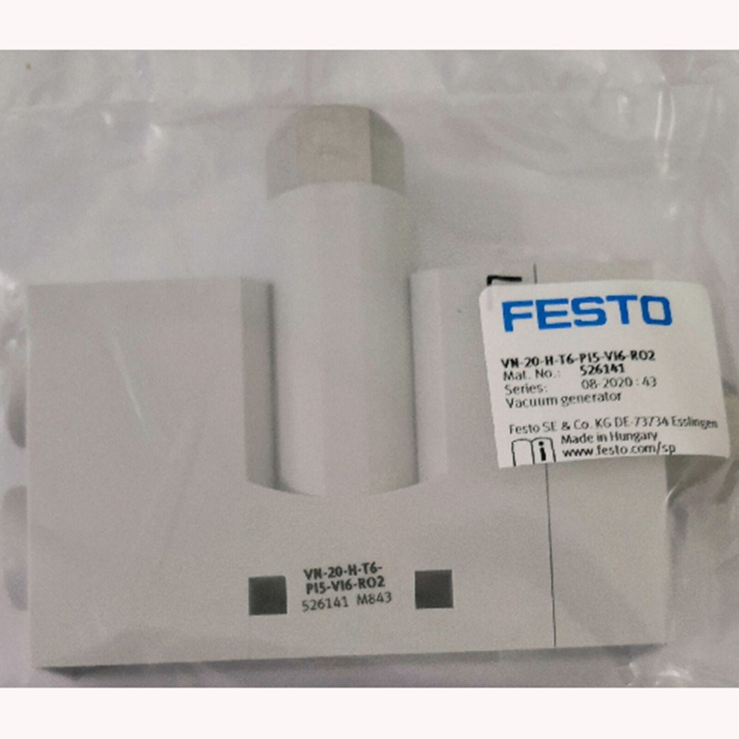 one For Festo VN-20-H-T6-PI5-VI6-RO2 526141 Vacuum Generator