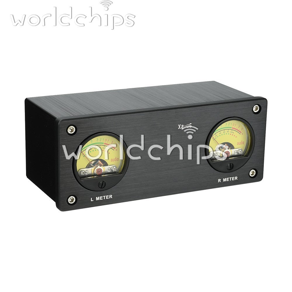 DC 5V Dual VU Signal Level Meter Audio input signal level Mornitor 3.5mm / RCA