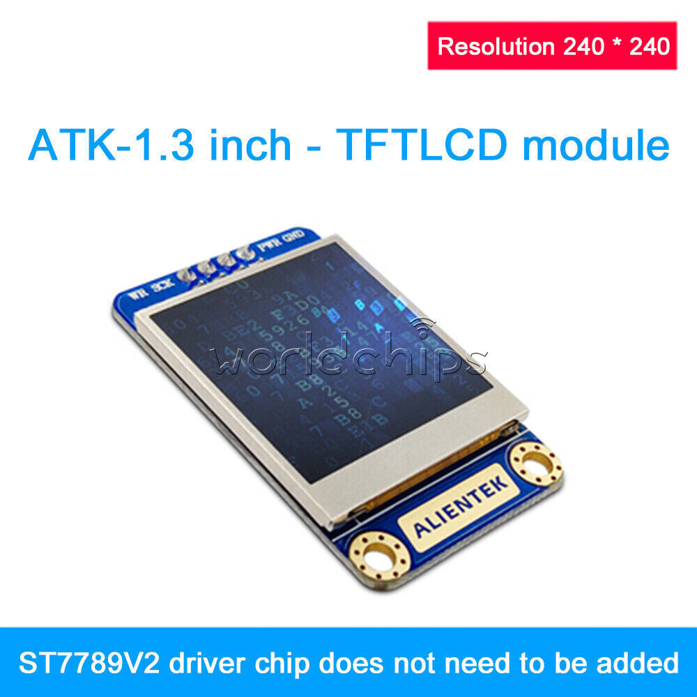 1.3" TFT LCD liquid crystal display module ST7789 Drives IPS 8Pin 4Wire SPI Port