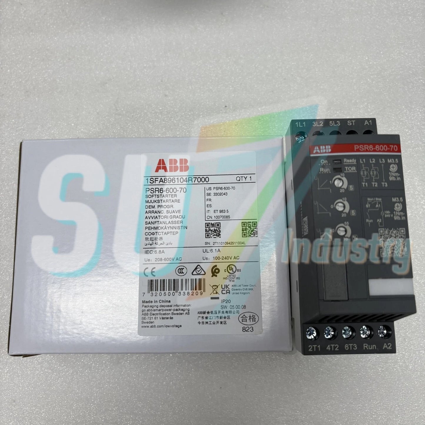 ABB PSR6-600-70 1SFA896104R7000 soft starter# 1pcs    In Box