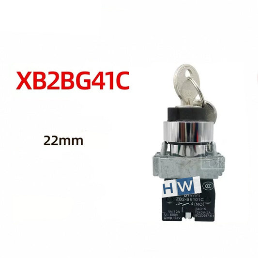 2/Piece Key Selection Switch XB2BG41C XB2-BG41C 1NO 2-gear Self-locking