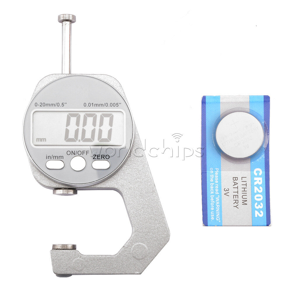 Electronic Digital LCD Micrometer Percent Thickness Measuring Tool 10mm / 20mm