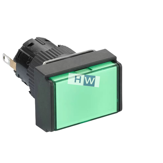 1/Piece  rectangle Indicator signal Light Green 24V XB6EDV3BF XB6-EDV3BF