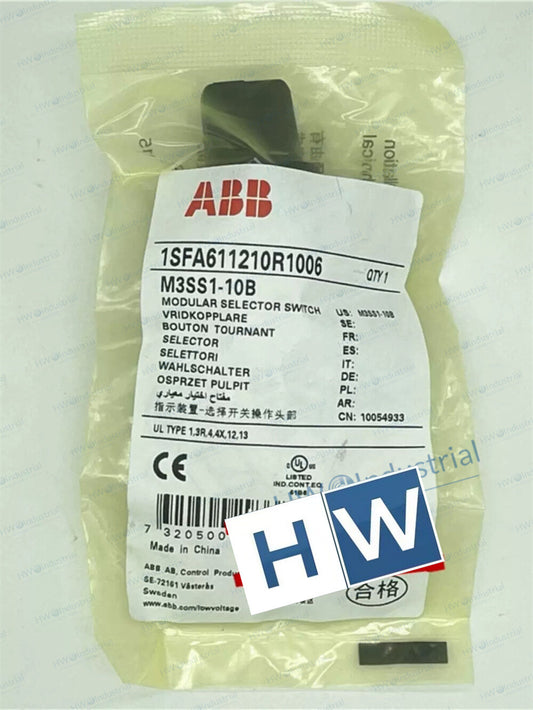 2/Pieces M3SS1-10B 3-gear self-locking type ABB Three Position Selector Switch