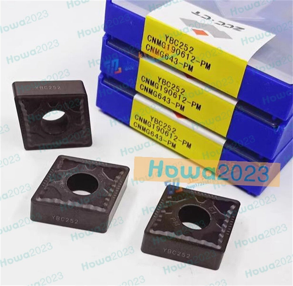 10Pcs/BOX CNMG190612-PM YBC252 CNMG643-PM CNC Turning Blade Carbide Inserts