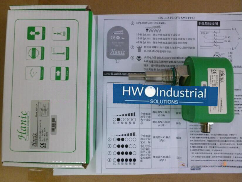 1PC Hanic HN-L5N40-FD Flow Switch 24V Expedited