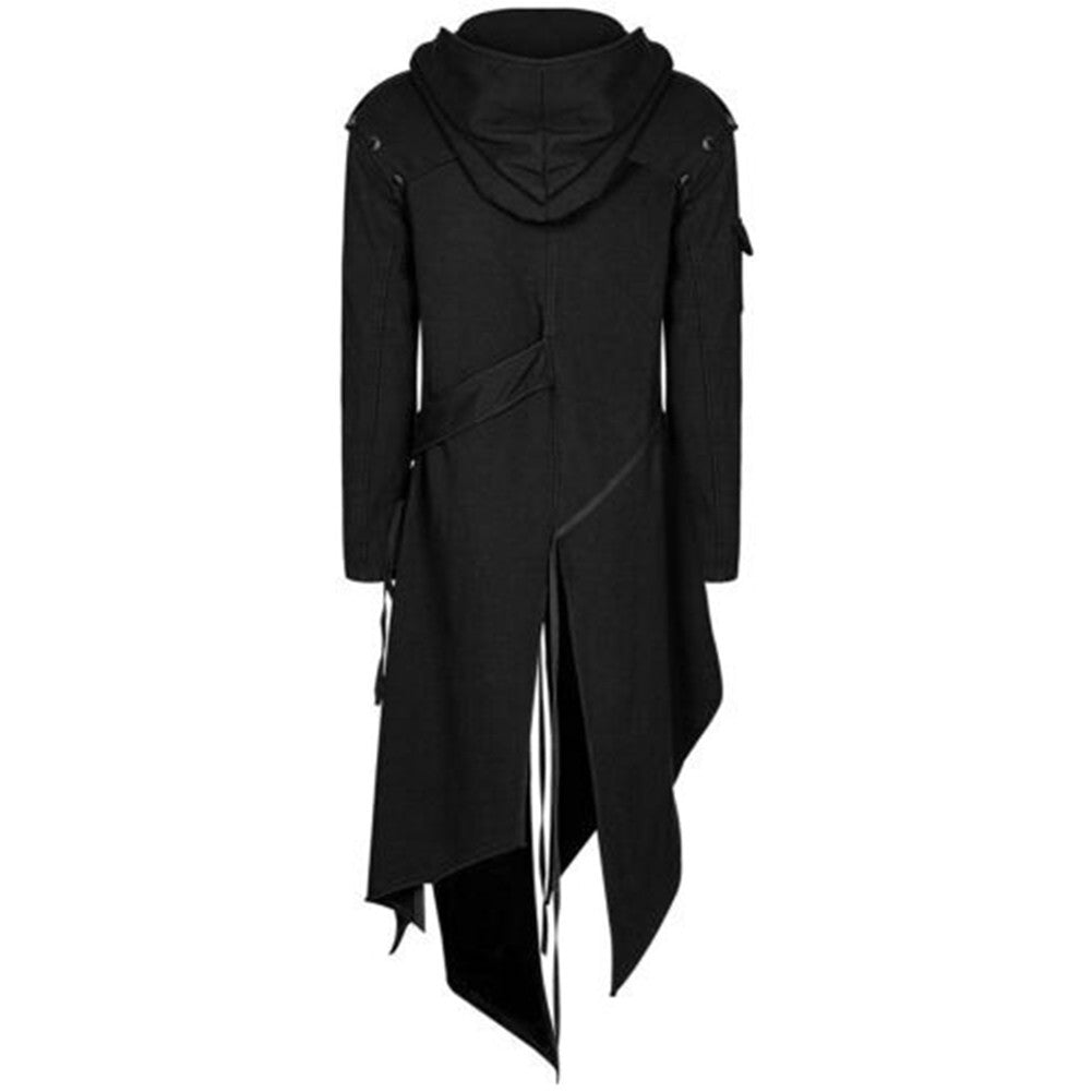 Irregular Style Men's Hoodie Coat Perfectly Suited for Themed Cosplay Events