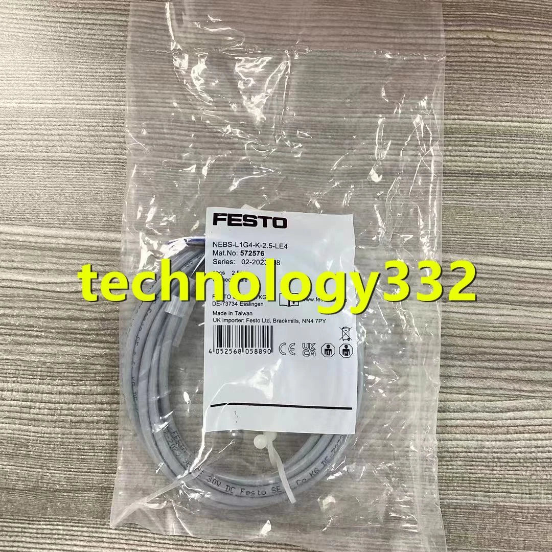 1PC  FESTO Sensor connection cable NEBS-L1G4-K-2.5-LE4 572576 #LM #P