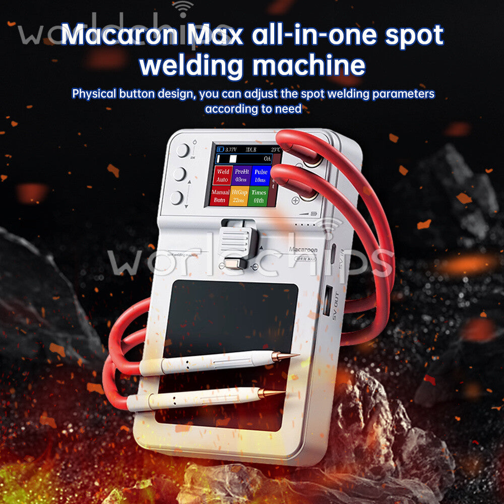 Integrated Spot Welding Machine 5V 650A Macaron Support Double Pulse Spot Welder