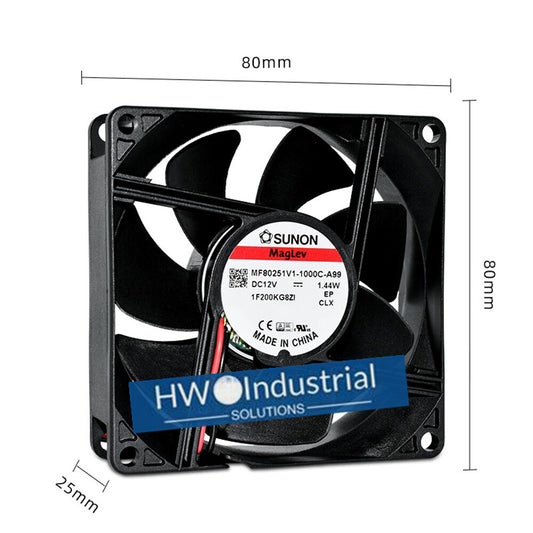 1/piece SUNON MF80251V1-1000C-A99 8025 12V 1.44W 8CM Chassis Cooling Fan