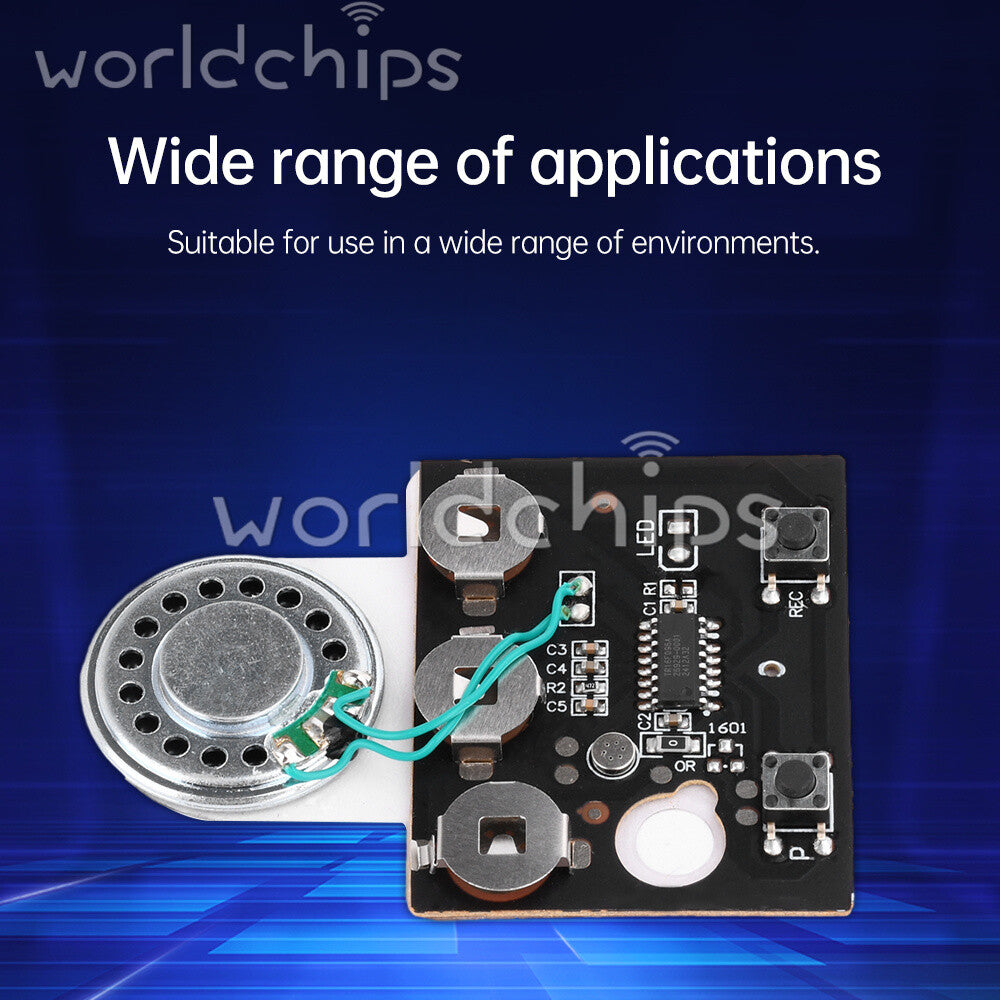 130PCS 30s Greeting Card Recordable Voice Chip Music Box Sound Module + Battery