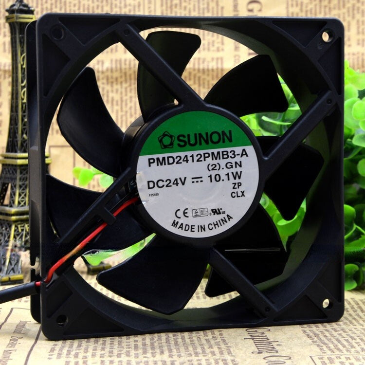 1pc SUNON PMD2412PMB3-A 24V 12038 12Cm 24V 10.1W 2-wire Inverter Cooling Fan