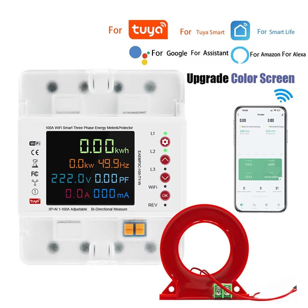 Smart Energy Meter with Digital Display and Voice Control Capabilities