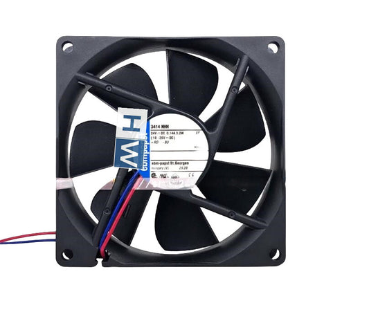 1PC  3414NHH DC24V 0.14A 3.2W 9CM 9225 Inverter Equipment Cooling Fan