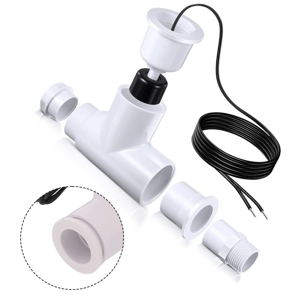 Float Switch for HVAC Drain Lines Water Level Sensor for Air Conditioning Units