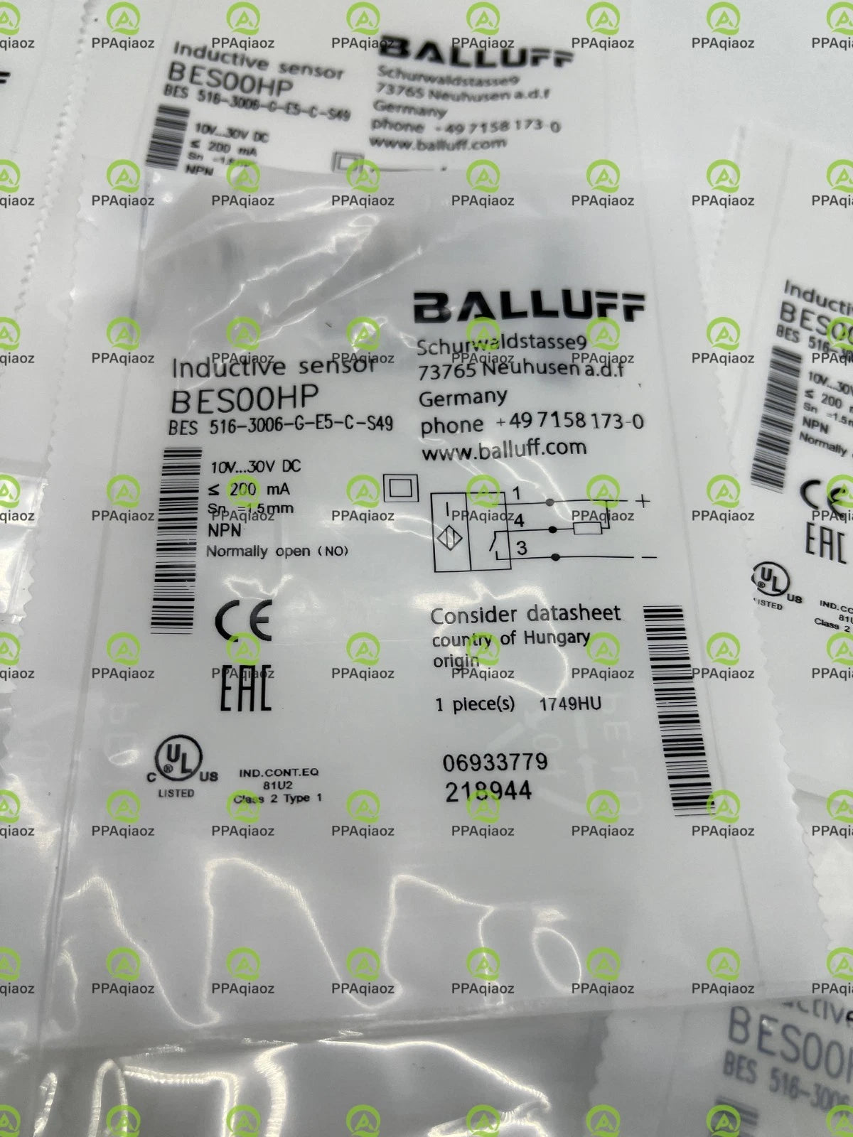 1Pcs  BALLUFF BES 516-3006-G-E5-C-S49（BES00HP) sensor Fast delivery