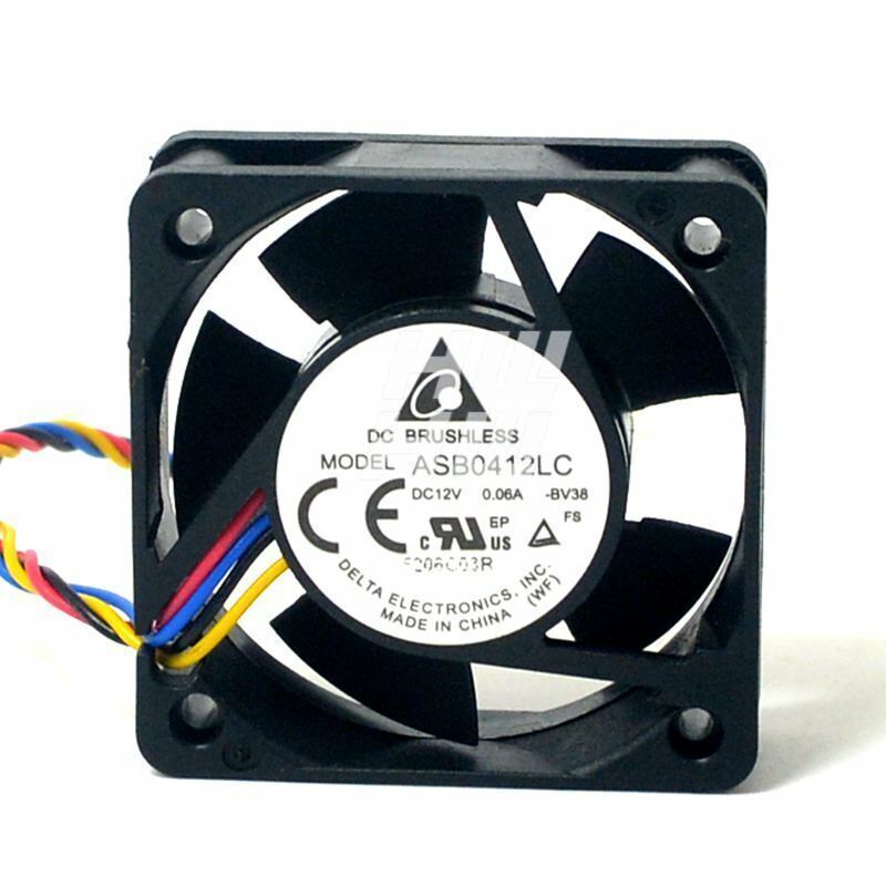 Delta ASB0412LC 12V 0.06A 4CM 4015 4-wire  PWM Speed Switch Cooling Fan