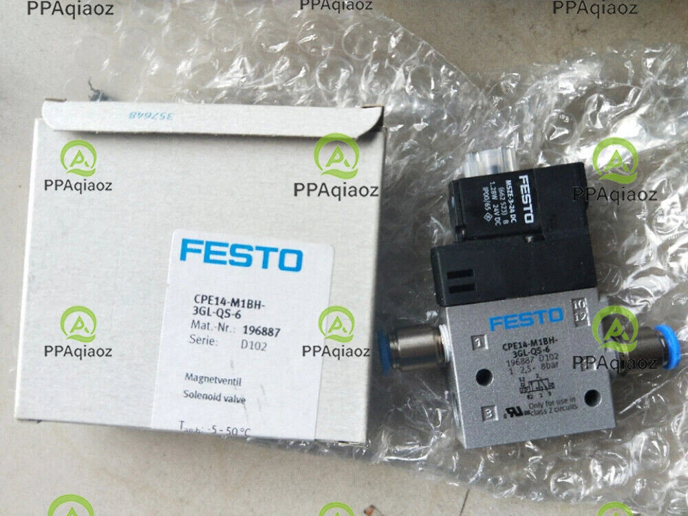 1PC  FESTO CPE14-M1BH-3GL-QS-6 196887 Solenoid Valve Free Shipping