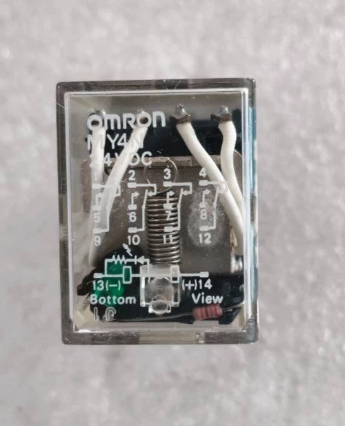 Lot of 7 OMRON MY4N Power Relay AUX.  Fast Shipping  /