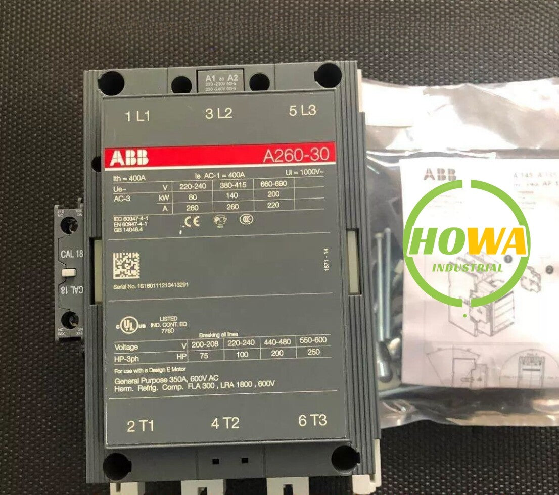 1/piece  ABB AC contactor A260-30-11 Coil Voltage 220-240V
